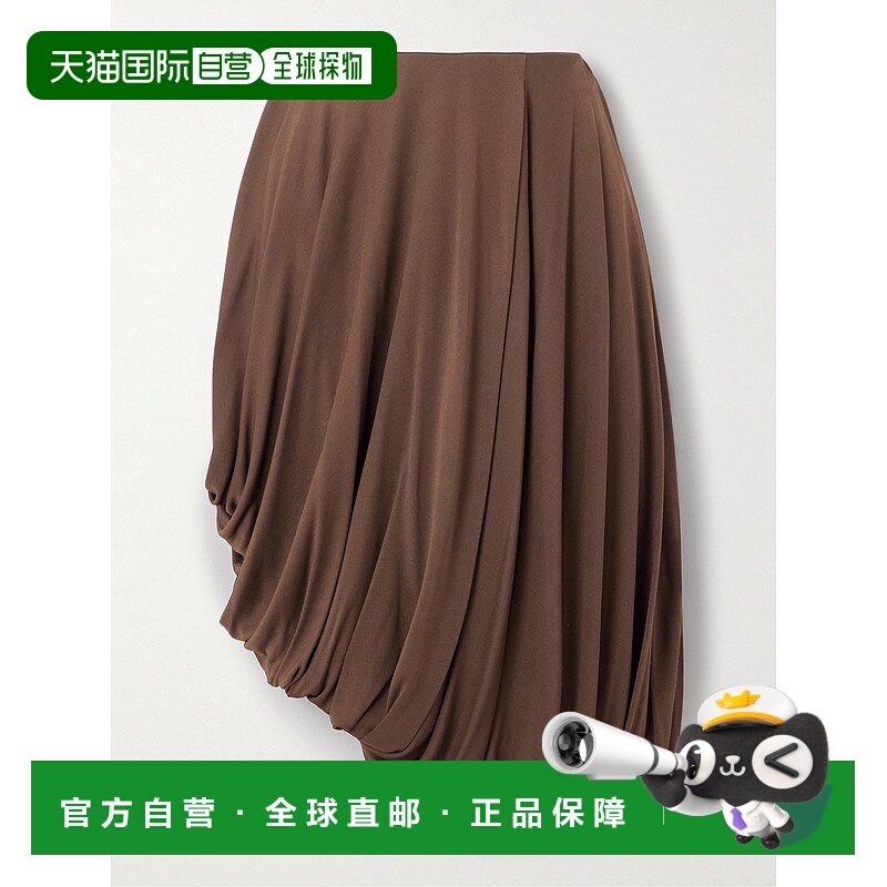 香港直邮LOEWE 罗意威 女士 不对称褶裥褶皱针织半身裙 S540Y08XB