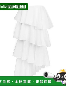 1h可退 香港直邮Alaia 女士 螺旋半身裙 AA9J2358W069B white白色