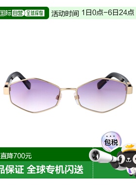 1h可退 香港直邮Marc Jacobs 马克 雅可布 女士 金色紫色金属太阳