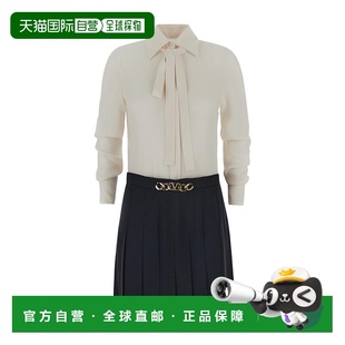 Women华伦天奴 拼色徽标连衣裙 香港直邮VALENTINO 22FW