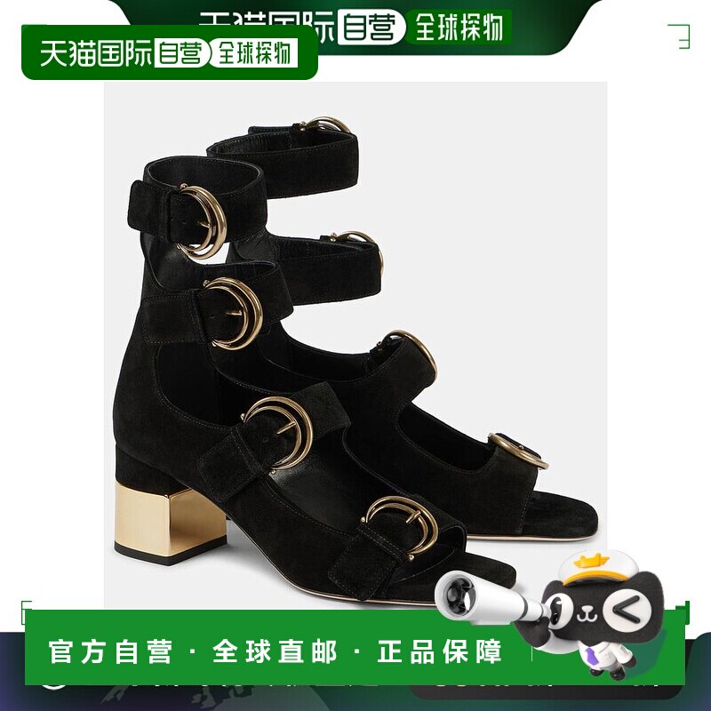 香港直邮Chloe 蔻依 女士 Alize 绒面革浅口鞋 black黑色 舒适时