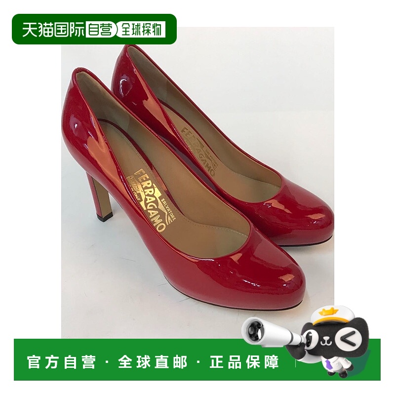 香港直邮Salvatore Ferragamo 徽标高跟鞋 061962菲拉格慕
