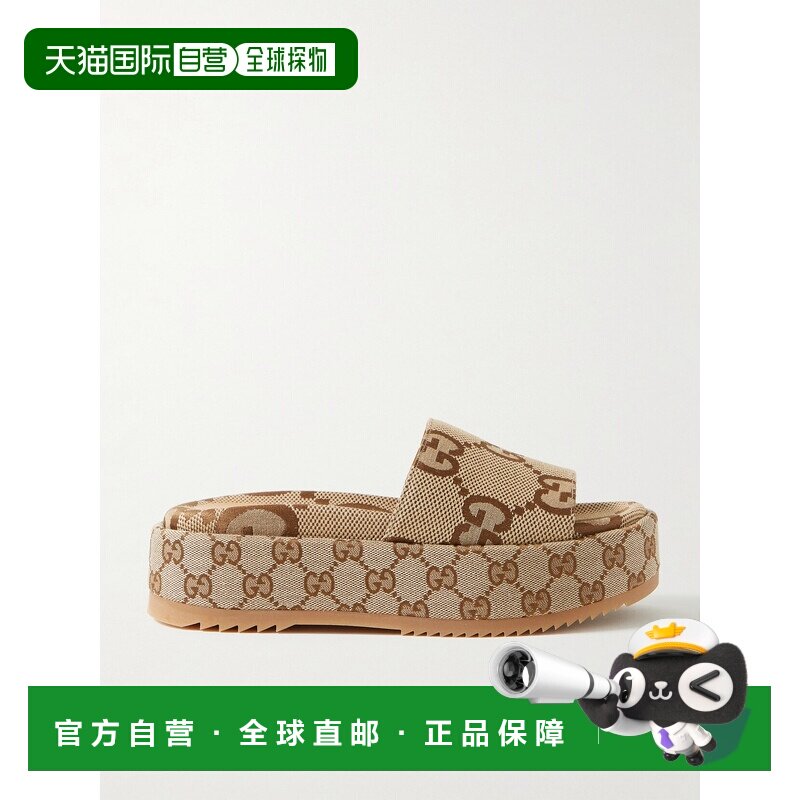 Gucci 古驰 女士 饰级双G图案台拖鞋 623212UKO00
