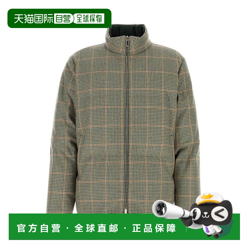 1h可退 香港直邮Thom Browne 汤姆 布朗 男士 雙面漏斗領羽絨夾克