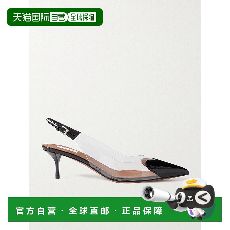 1h可退 香港直邮Alaia 女士 Le Cœur 55 PU 漆皮露跟浅口鞋 AA3E0
