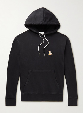 1h可退 香港直邮MAISON KITSUNE 男士 徽标连帽卫衣 IU00355KM000