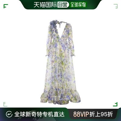 香港直邮Zimmermann Natura Flower中长连衣裙 9473DS241