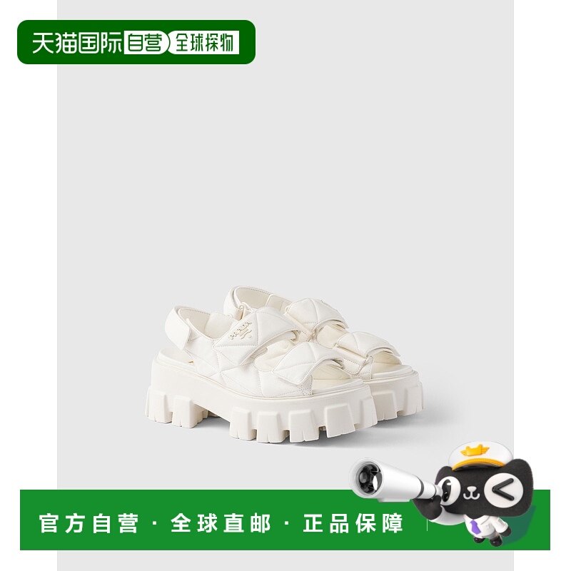欧洲直邮PRADA (2025新品) Monolith 纳帕皮凉鞋厚底运动普拉达