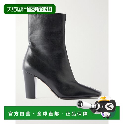 1h可退 美国直邮The Row 女士 Cindy 皮质短靴 F001240L872BLK
