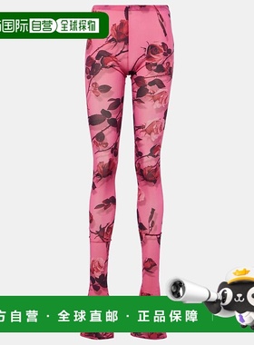 1h可退 香港直邮Blumarine 蓝色情人 女士 半透视印花打底裤 0042