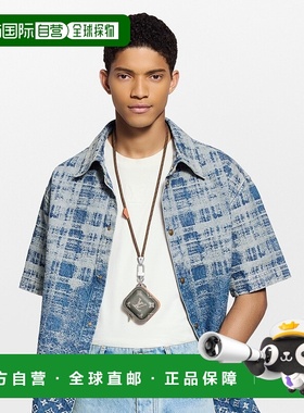 自营1h可退 欧洲直邮LV路易威登 Pods男士卡其绿帆布老花图案挂饰