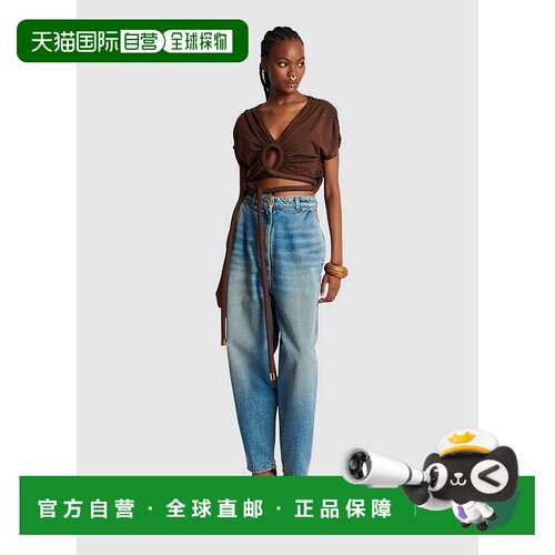 1h可退 Balmain 垂褶罩衫 AF0AI095JF55