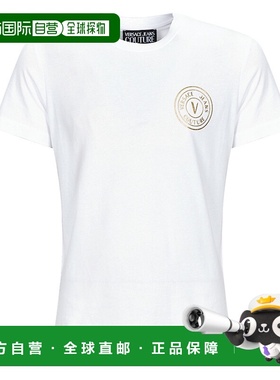 欧洲直邮Versace Jeans Couture 男士 GAHT06 短袖T恤 白色