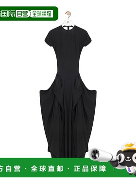 香港直邮Loewe 缝线褶皱垂坠连衣裙 S540Y09XNH露背罗意威