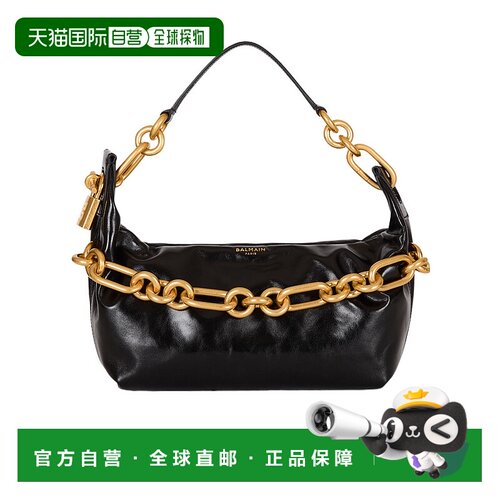 香港直邮Balmain Sync 中号小牛皮手袋 FN1BS002LBFO斜挎包手提包