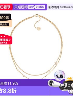 1h可退 自营欧洲直邮DIOR迪奥 项链双链条双层迪丽热巴同款首饰