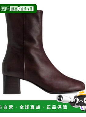 香港直邮Lemaire ANATOMIC 粗跟短筒靴女靴 FO0206LL0078