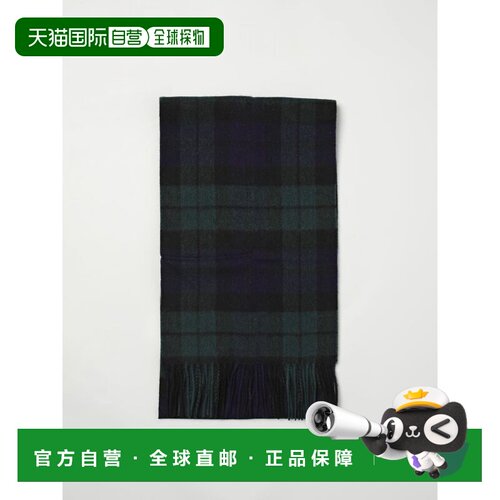 香港直邮Barbour 女士围巾 USC0137NY91 AW2025 深蓝色 New Check