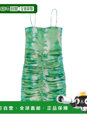 香港直邮Ganni 吊带连衣裙印花修身包臀裙 F7928