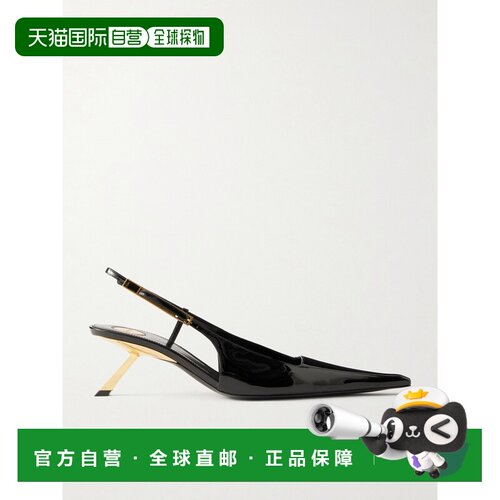 Saint Laurent 圣罗兰 女士 Lee 漆皮露跟浅口鞋 8588021高跟鞋