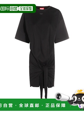 1h可退 香港直邮Diesel 迪赛 女士 黑色 D-Eivor 连衣裙 A192320N