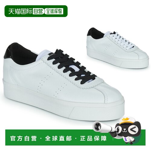 欧洲直邮Superga 女鞋 低帮板鞋 白色 春夏 WHITE BLACK