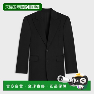 自营欧洲直邮CELINE思琳 Colonne男士黑色羊毛西装