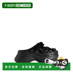 1h可退 香港直邮Balenciaga 巴黎世家 女士 Jibbitz™ 凉拖(黑色)