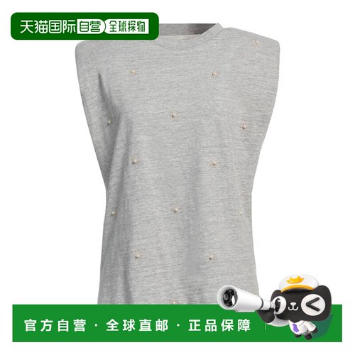 香港直邮GOLDEN GOOSE 女士 T恤 grey灰色 舒适时尚