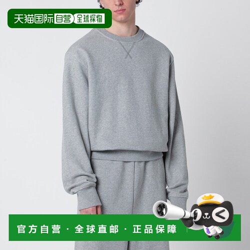 香港直邮Entire Studios 男士 灰色棉质圆领运动衫 ESSS26TO01012