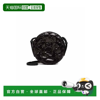 香港直邮Valentino 黑色03 Rose Edition Atelier圆形斜挎包 WB0I