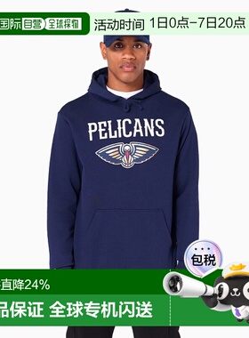 自营欧洲直邮NEW ERA 男士蓝色棉卫衣新款