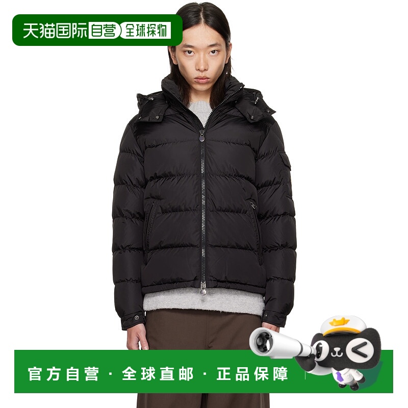 1h可退 香港直邮Moncler 盟可睐 男士 黑色 Maya Matte Short 羽