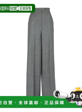 香港直邮Fendi 褶皱直筒休闲裤 FR6375AM3N羊毛直筒裤