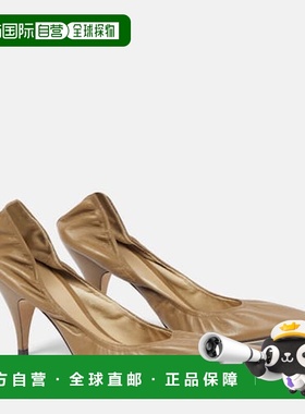 1h可退 香港直邮The Row 女士 Liisa 80 皮质浅口鞋 beige米色 舒