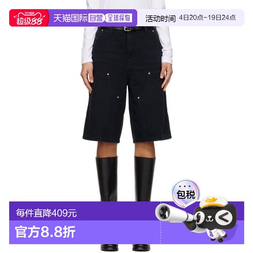 1h可退 香港直邮CARHARTT WIP 女士 黑色 Nixon Double Knee 牛仔