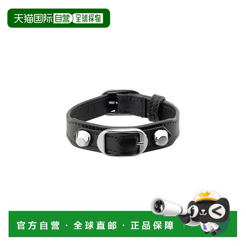 自营欧洲直邮Balenciaga巴黎世家 City女士黑色小羊皮铆钉装饰手