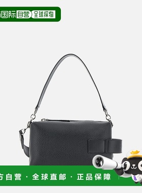 自营欧洲直邮Hogan Bauletto黑色手写迷你包单肩包手提包斜挎包