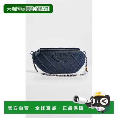 香港直邮Tory Burch 托里 伯奇 女士 Fleming 牛仔布吊饰腰包