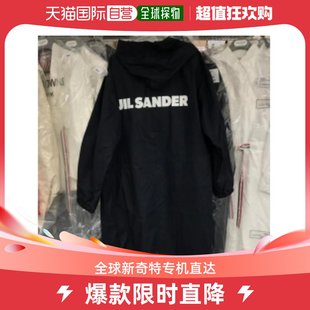 香港直邮JIL SANDERLOGO印花连帽风衣外套