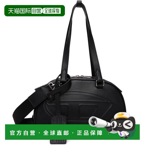 香港直邮Diesel 迪赛 男士 黑色 1DR Dome Embossed Logo Leather