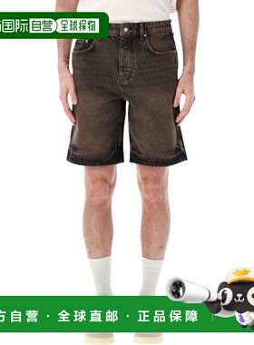 香港直邮Represent 男士 牛仔短裤 MLM10050116 brown棕色 舒适时