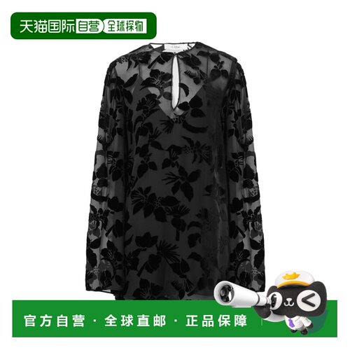 Chloe 天鹅绒泡泡袖迷你裙 CH25SRO10294连衣裙 【付后1h可退】