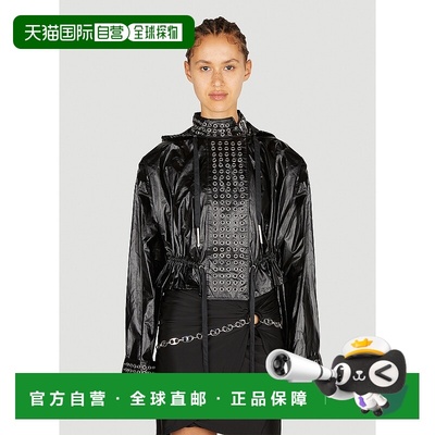 1h可退 香港直邮Rabanne 女士 Eyelet 机车夹克 23PCBL038CO01920