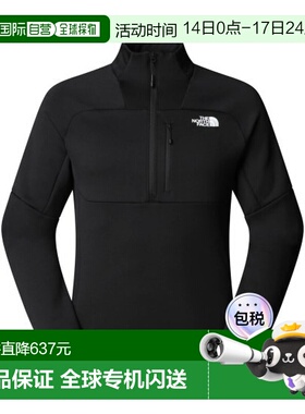 自营欧洲直邮THE NORTH FACE北面 METEORA男士黑色聚酯纤维拉链抓