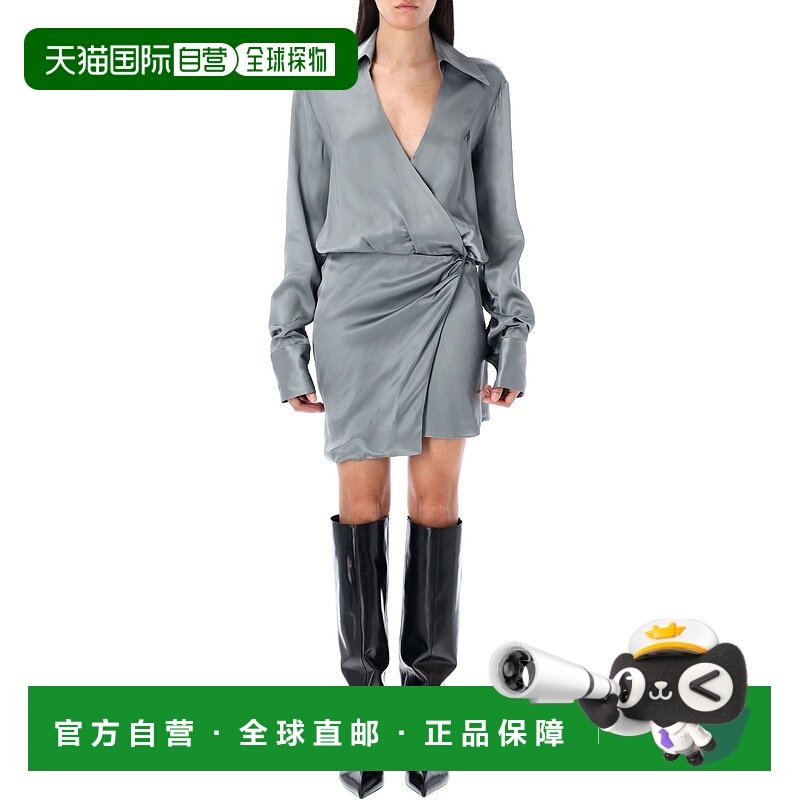 1h可退 香港直邮The Attico 女士 缎面迷你连衣裙 WCA00394VVV088