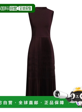 1h可退 香港直邮THEORY 希尔瑞 女士 中长连衣裙 purple紫色 舒适