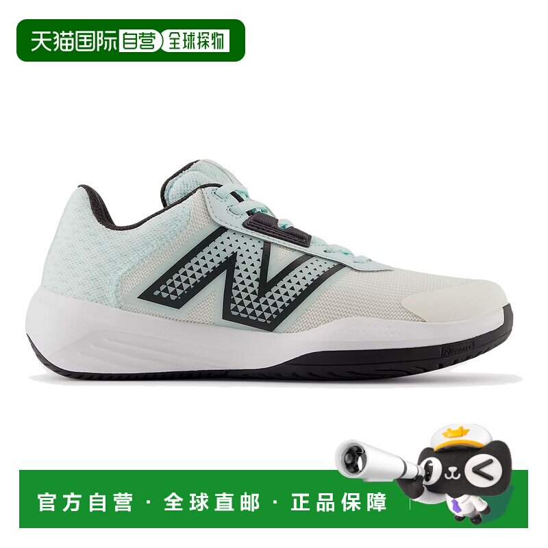 自营欧洲直邮New Balance 696v6女士白色/浅蓝色网布运动鞋