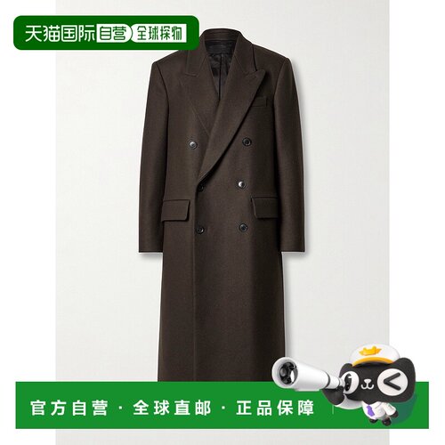 1h可退 香港直邮NILI LOTAN 女士 Edmont 双排扣羊毛混纺大衣 124