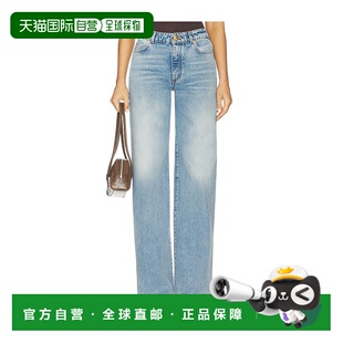 香港直邮Balmain FF0MI051DF97牛仔裤 巴尔曼 直筒裤 女士 1h可退